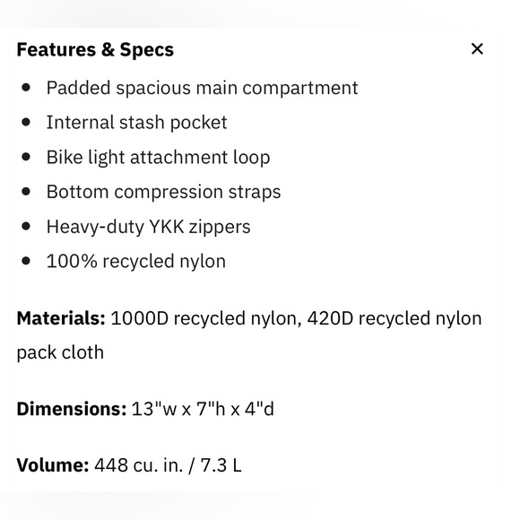 Topo Designs Quick Pack Black - Picture 7 of 8